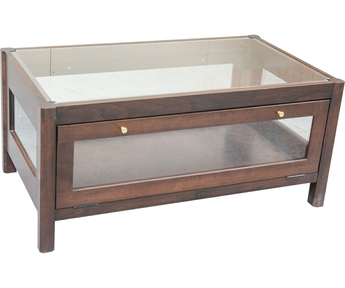 Coffee Table Display Case Amish Elegance