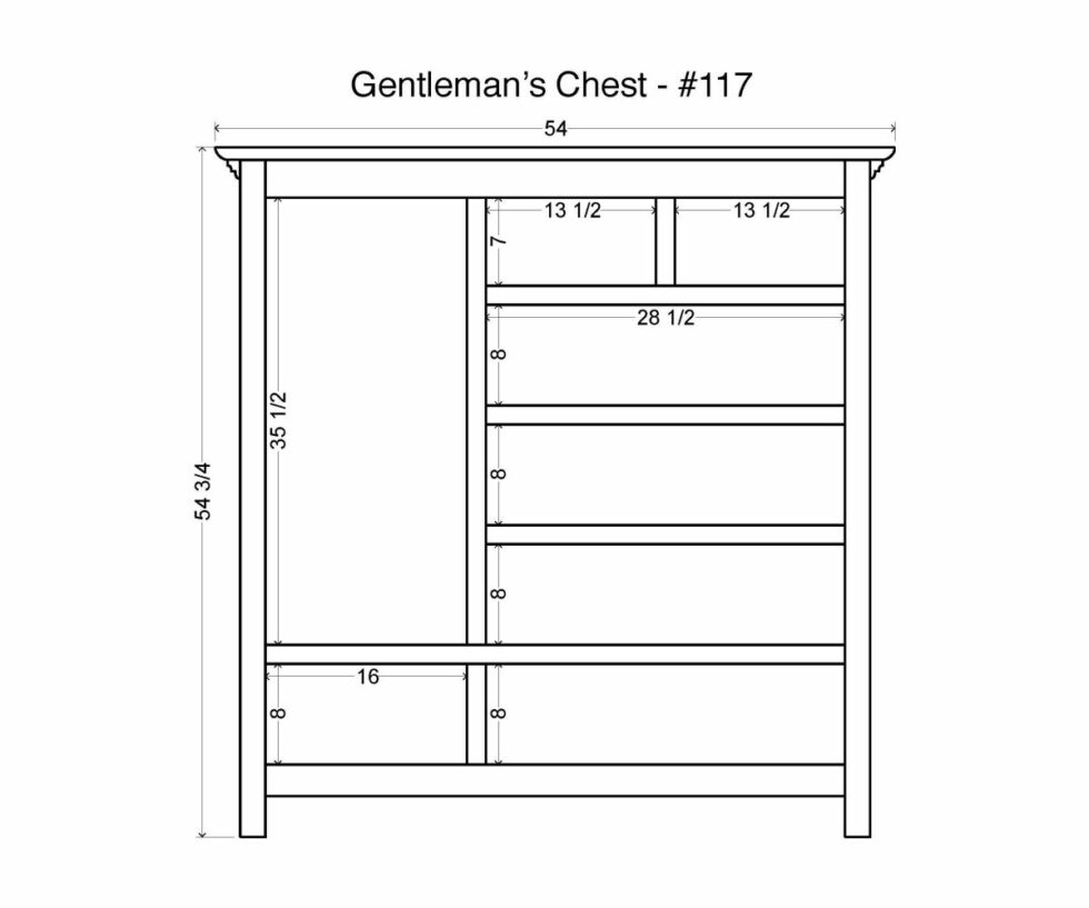 Hampton Gentleman's Chest Amish Elegance