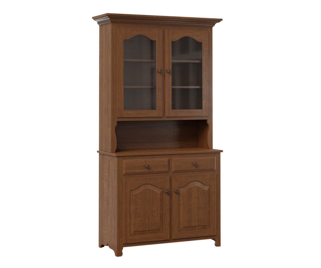 Traditional 2 Door Hutch Amish Elegance